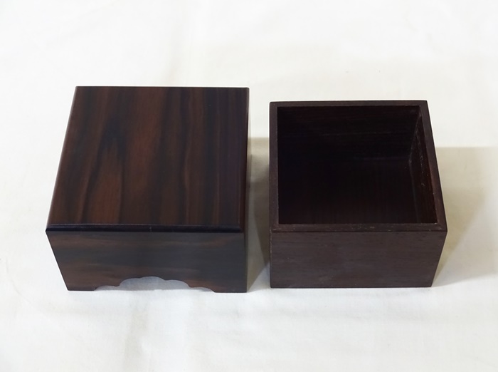 駒箱　黒檀　No.1