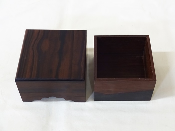 駒箱　黒檀　No.2