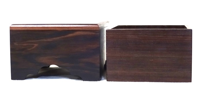 駒箱　黒檀　No.1