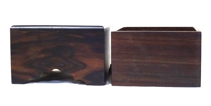 駒箱　黒檀　No.1