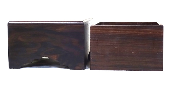 駒箱　黒檀　No.1