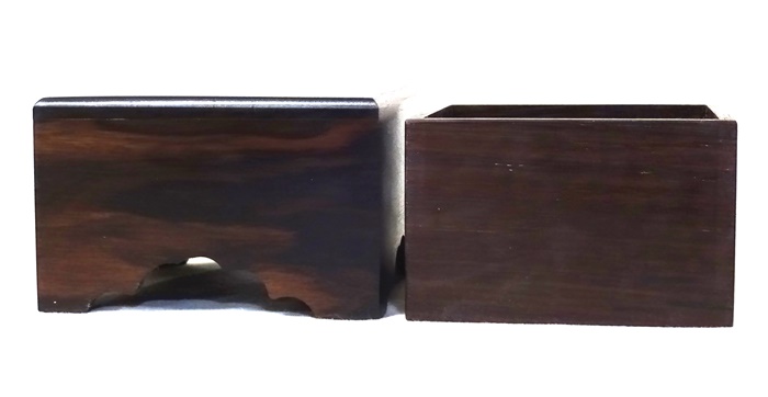 駒箱　黒檀　No.1