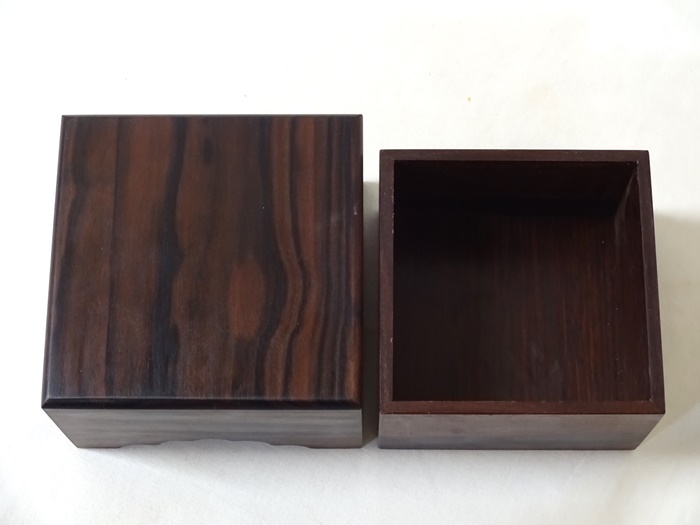 駒箱　黒檀　No.2