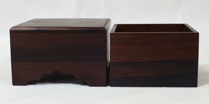 駒箱　黒檀　No.2