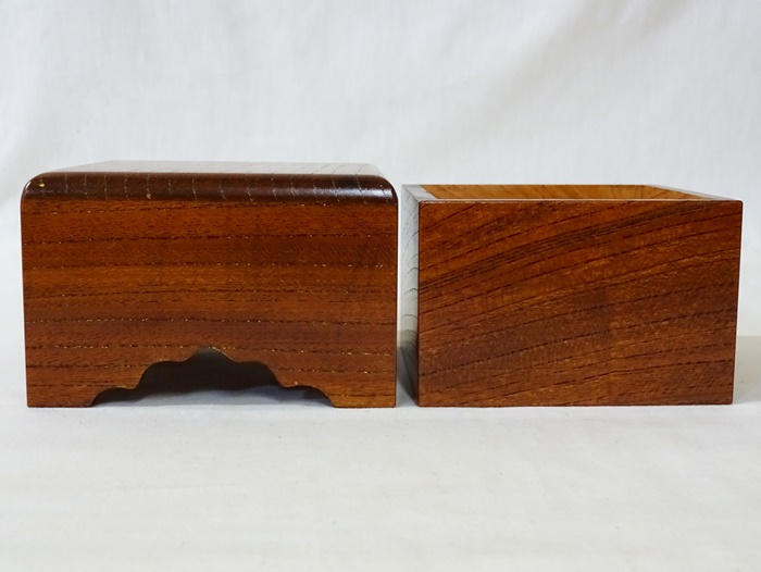 駒箱　欅　拭き漆