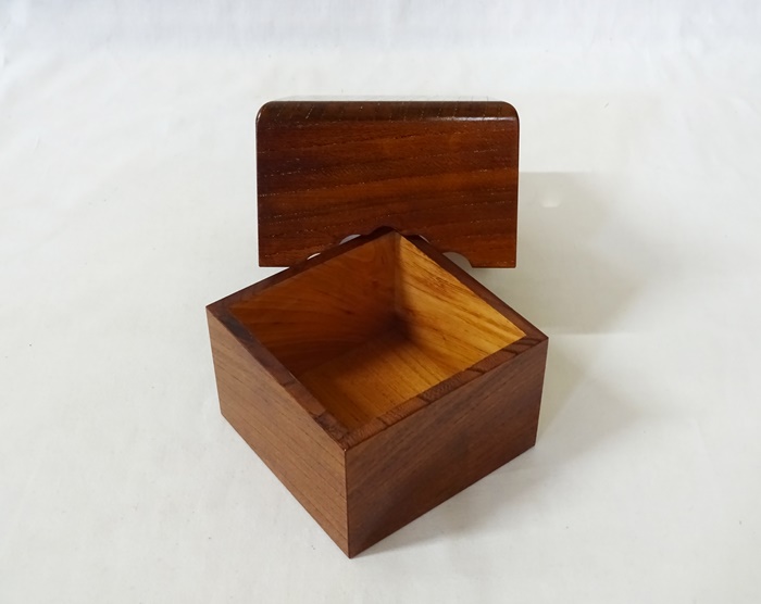 駒箱　欅　拭き漆