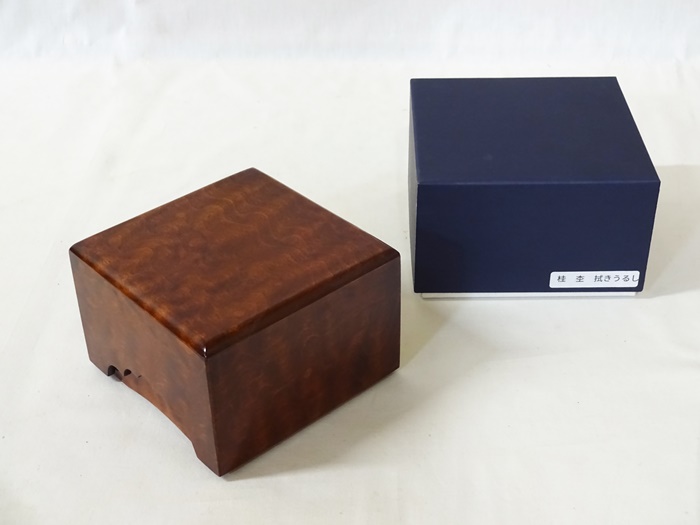 駒箱　桂　杢　拭きうるし