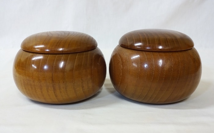 セール価格 碁笥 桑 クワ 幅16.8cm 特大碁笥 碁石入れ 手作り 木製 超