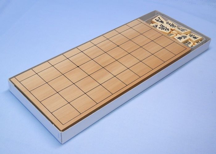 将棋盤 アガチス折将棋盤 ５号 プラスチック駒付Bセット