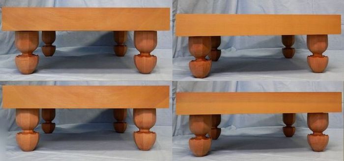 碁盤　桂　２寸　脚付